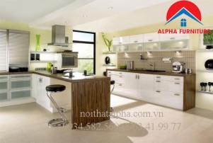 Tủ Bếp Gỗ Veneer MS11
