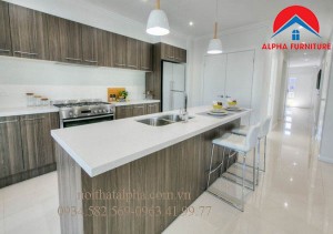 Tủ Bếp Gỗ Veneer MS14