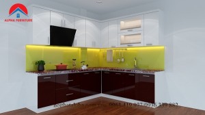 Tủ bếp Thùng picomat cánh Acrylic 18