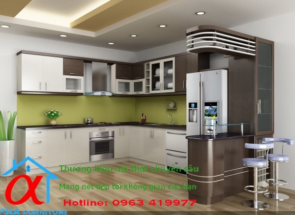Tủ bếp Aclylic 032