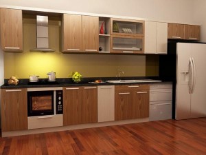 Tủ bếp gỗ ép giá bao nhiêu?