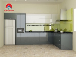 Tủ bếp nhựa acrylic: Tôn nét đẹp thẩm mỹ cho gian bếp hiện đại