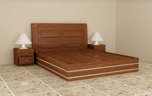 Giường Gỗ Xoan Đào MS5