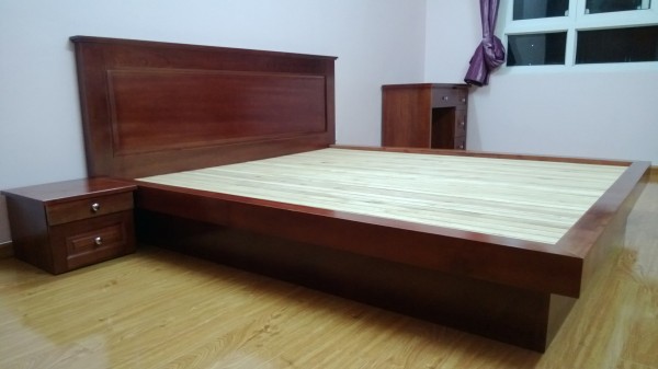Giường Gỗ Xoan Đào MS3