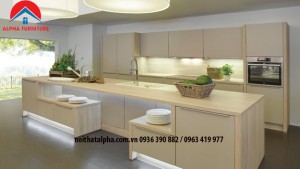 tủ bếp laminate alpha 023