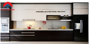 Tủ Bếp Gỗ Veneer MS02